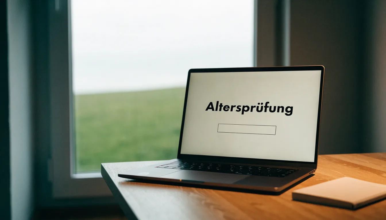 Ein Feldweg führt zwischen Wiesen zu einem Hügel, der Himmel ist bewölkt, am Wegrand stehen Obstbäume.
