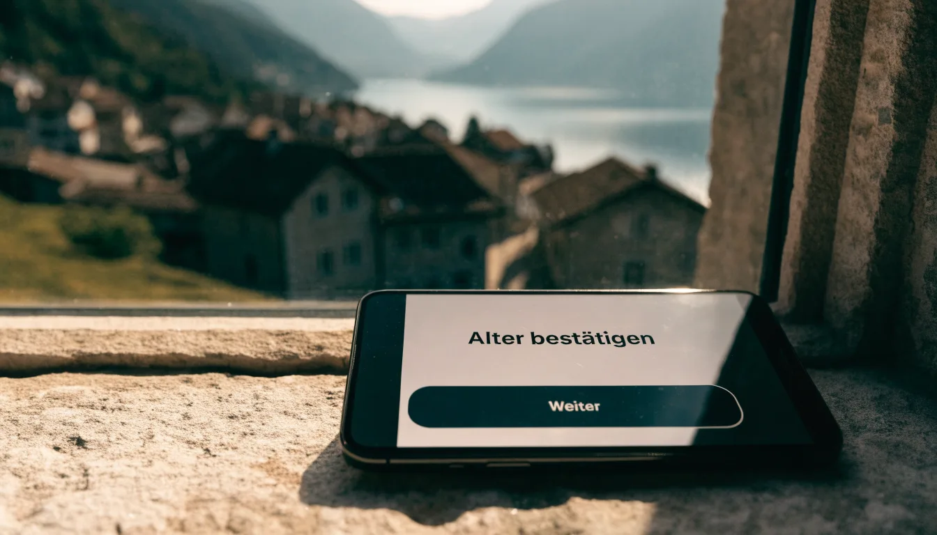 Ein Tessiner Dorf mit Steinhäusern an einem Hang über einem See im Licht des Nachmittags, auf den Gassen ist niemand zu sehen.
