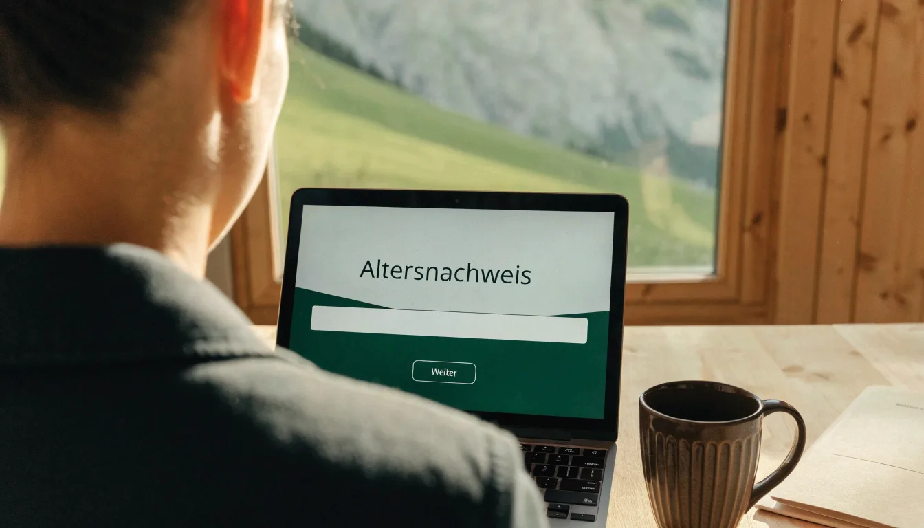 Eine Seilbahnkabine schwebt über einer Alpwiese, im Hintergrund zeichnen sich Felswände ab.
